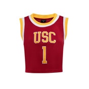 USC Trojans Women's Hype and Vice Cardinal #1 Cropped Basketball Jersey